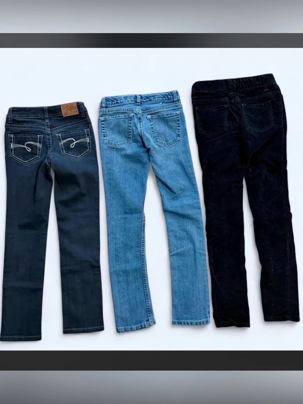 Set of (3) girls pants size 8 slim